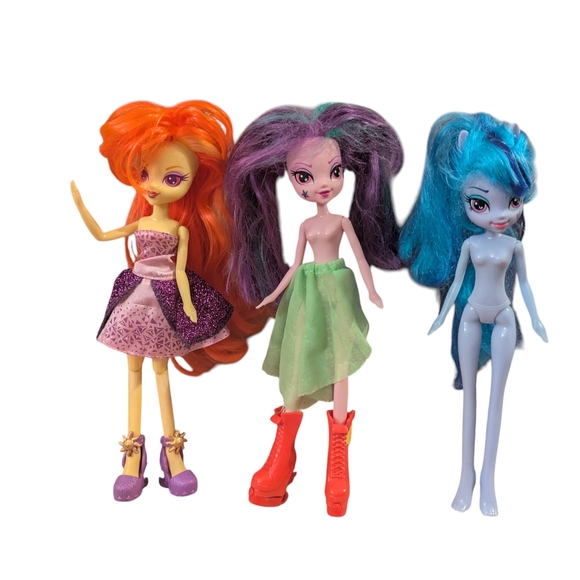 My Little Pony Other - My Little Pony Equestria Girls Dazzlings Adagio Aria And Sonata Dolls Rare READ